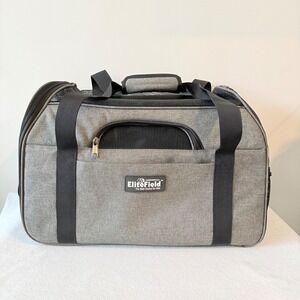 EliteField Soft Sided Pet Carrier Airline‎ Approved Dog Cat Travel Bag Gray